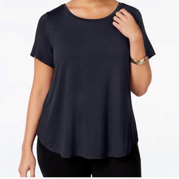 Philosophy Tops - Navy Blue Philosophy Plus Size T-Shirt Blouse NWT